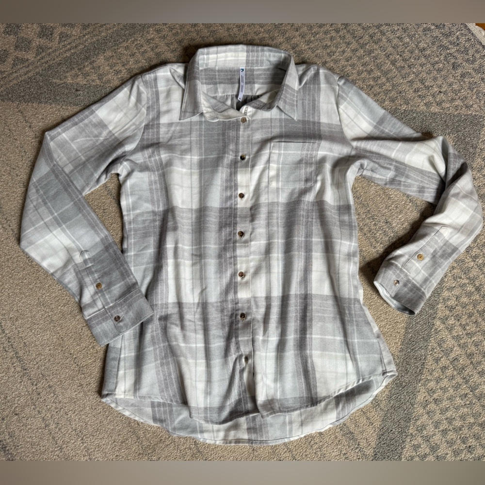 NWOT Kuhl Camila Flannel- Stone - Picture 4 of 10